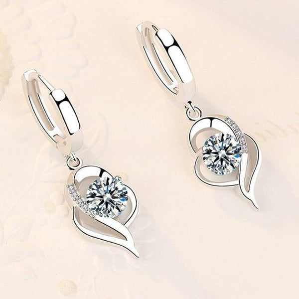 Radiant Silver Zirconia Earrings - Gleam Collection