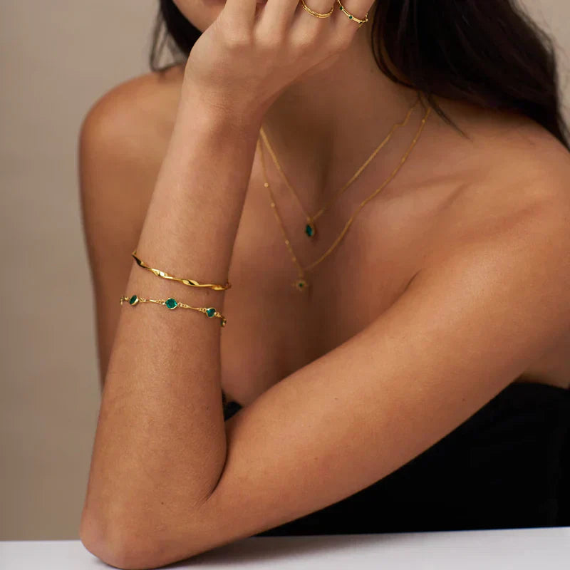 Emeralda - Gold Chain Bracelet
